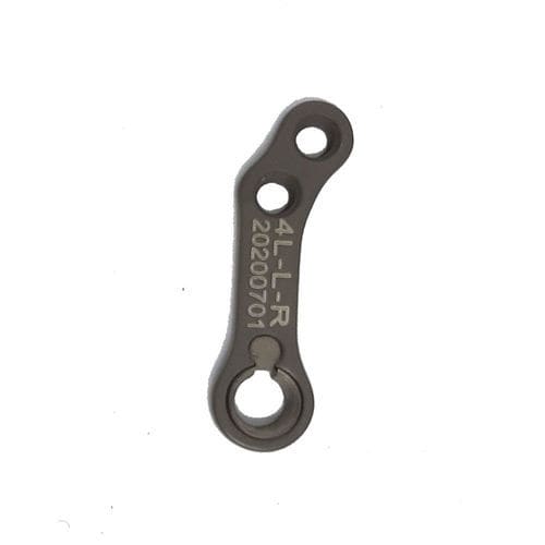 Placa de compresión ósea veterinaria para tibia - 4L-L-R - Biosurgex - bloqueada