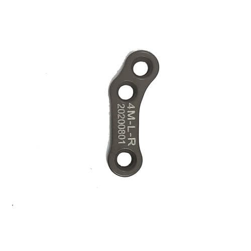 Placa de compresión ósea veterinaria para tibia - 4M-L-R - Biosurgex - bloqueada
