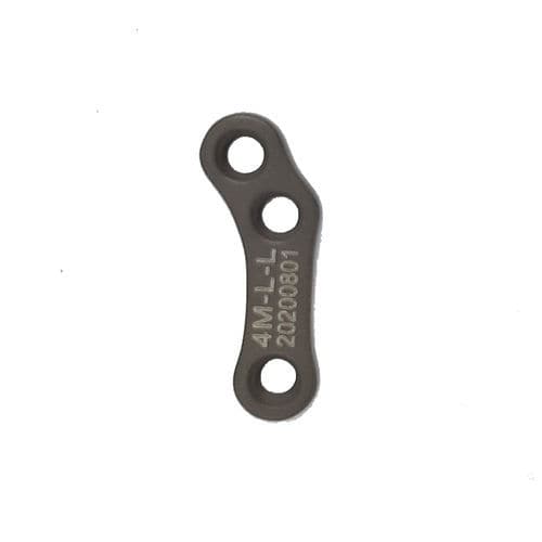 Placa de compresión ósea veterinaria para tibia - 4M-L-L - Biosurgex - bloqueada