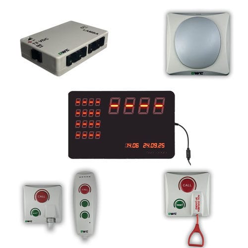 Sistema de llamada a enfermero de baño - dwc elektronik - de zona / de cama / portátil de mano