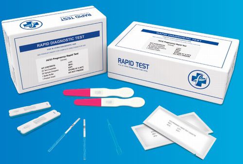 Tira de prueba de embarazo - HIGHTOP-hCG - Alta DiagnoTech - de hCG / de orina / de flujo lateral