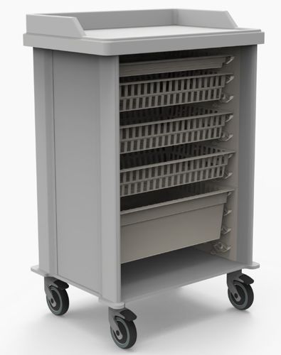 Carro de emergencia - AVIOR GMBH - de anestesia / para objetos esterilizados / de hospital