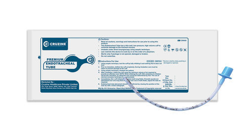Tubo endotraqueal oral - Cruzine Healthcare - 25 unidades / caja / desechable / sin manguito