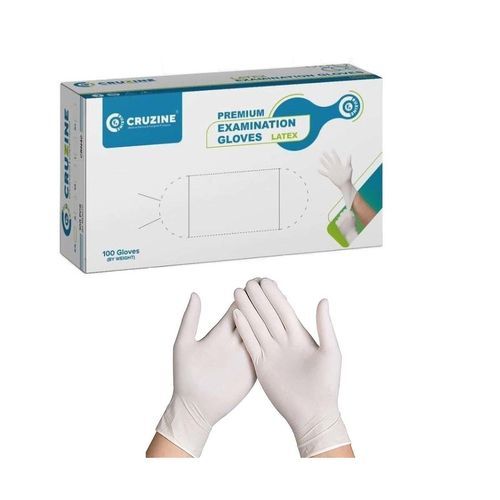 Guante de látex - Cruzine Healthcare - de reconocimiento / con polvo / no estéril