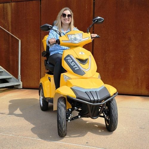 Scooter para movilidad reducida eléctrico - FASTI 4 MAX - Electroride Sp. z o.o. - con 4 ruedas / con baúl