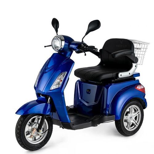 Scooter para movilidad reducida eléctrico - 15-BLU - Veleco - 3 ruedas / con cesto