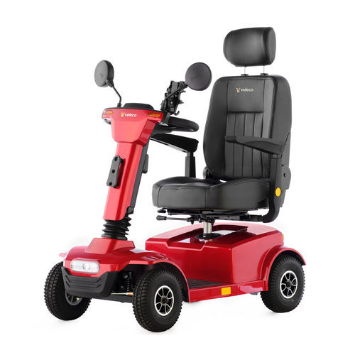 Scooter para movilidad reducida eléctrico - JUMPY-RED - Veleco - con 4 ruedas / con cesto