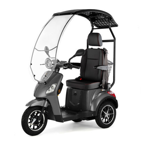 Scooter para movilidad reducida eléctrico - DRAR-CAP-GRA - Veleco - 3 ruedas / con cesto / con cabina