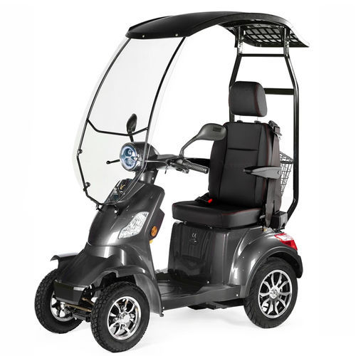 Scooter para movilidad reducida eléctrico - FASR-CAP-LI-GRA - Veleco - con 4 ruedas / con cesto / con cabina