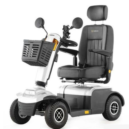 Scooter para movilidad reducida eléctrico - LOO-WHI - Veleco - con 4 ruedas / con cesto