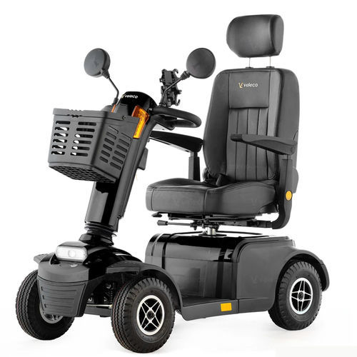 Scooter para movilidad reducida eléctrico - LOO-BLA - Veleco - con 4 ruedas / con cesto / plegable
