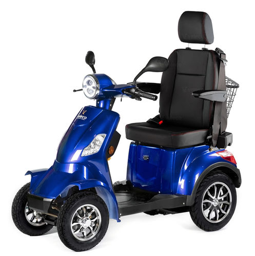 Scooter para movilidad reducida eléctrico - FAS-CAP-BLU - Veleco - con 4 ruedas / con cesto