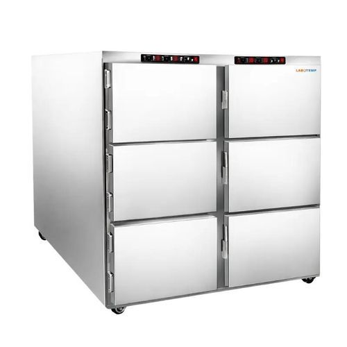Cámara mortuoria frigorífica para camillas mortuorias - MOR-10 - Labotemp Systems - 6 cuerpos / de carga frontal / con ruedas
