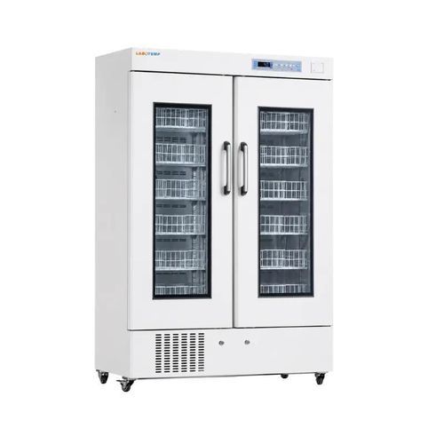 Refrigerador de banco de sangre - BBR-08 - Labotemp Systems - armario / con 2 puertas / con puerta de cristal