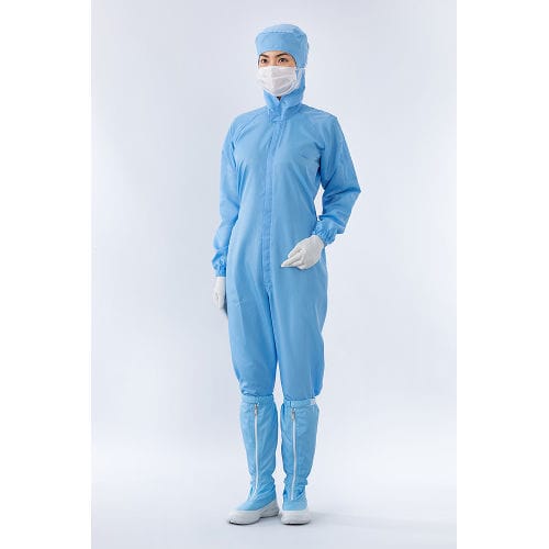 Equipo de protección individual sanitario unisex - フード一体型センターファスナークリーンスーツ - AIRTECH JAPAN, Ltd. - M / XL / S