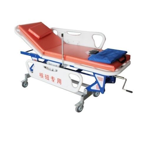 Carro camilla para resonancia magnética - MR-Safe - Shandong Hongxinyu Medical Technology Co., Ltd. - manual / plegable / de altura variable