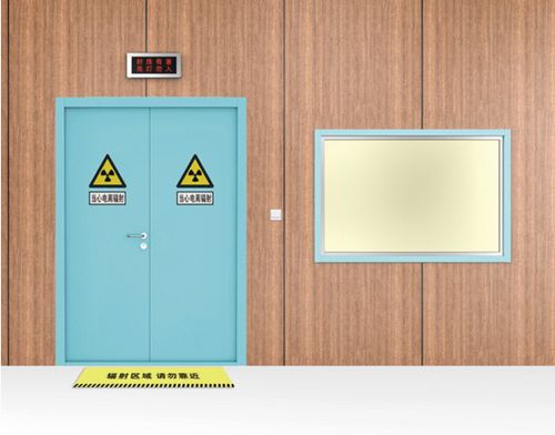 Puerta de protección radiológica - Shandong Hongxinyu Medical Technology Co., Ltd. - de rayos X / de hospital / corredera