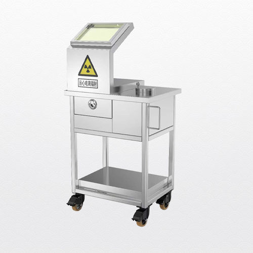 Carro de hospital - Shandong Hongxinyu Medical Technology Co., Ltd. - para isótopos radiactivos / para procedimientos intravenosos / de acero inoxidable