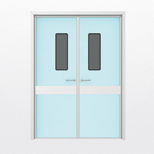 Puerta estanco al aire - Shandong Hongxinyu Medical Technology Co., Ltd. - para sala de operaciones / de vaivén / de aluminio
