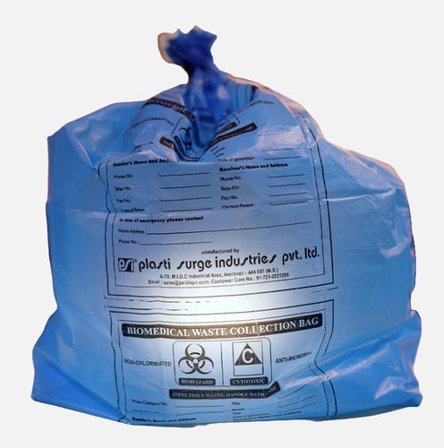 Bolsa de envasado para residuos de servicios médicos - Plasti Surge Industries Pvt. Ltd. - de plástico / de un solo uso