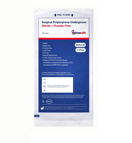 Guante de poliisopreno - Glovesafe  - novum medtech - sin látex / quirúrgico / sin polvo