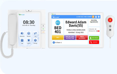 Sistema de llamada a enfermero de cama - BitCare SG - para cuidados conectados / tablero de control integrado