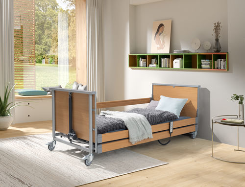 Cama para asistencia domiciliaria - PB 325 LOW - Elbur sp. z o.o. sp.k. - de larga estancia / médica / eléctrica