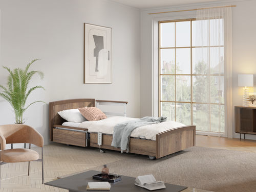 Cama para asistencia domiciliaria - PB 735 - Elbur sp. z o.o. sp.k. - eléctrica / Trendelenburg / Trendelenburg invertida