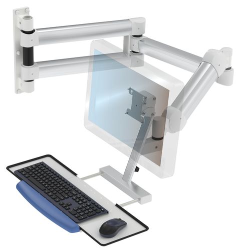 Brazo de soporte articulado - K-21216 - S.I.C Entwicklungs- und Vertriebs GmbH - giratorio / de extensión / para monitor