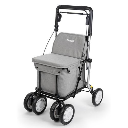Andador con ruedas 6 ruedas - Comfort Assist - ADEENE INVEST, S.L.U.–CARLETT - marco de aluminio / con asiento / plegable