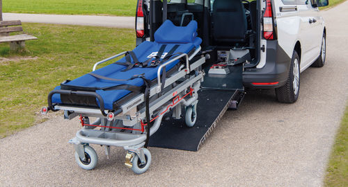 Camilla para ambulancias - Stretcher FTM - MobiTEC GmbH - de transporte / ergonómica / con respaldo regulable