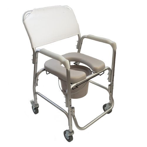 Silla con orinal para personas con movilidad reducida - 2169 - WALKING STICKS INT. S.L. - con apertura higiénica / con cubo / portátil