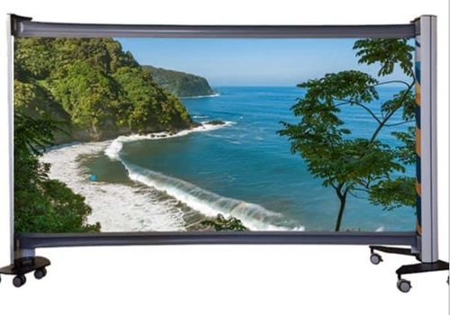 Mampara protectora con ruedas - Rolascreen - montable en pared / sobre mueble / 1 panel