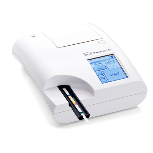 Analizador de orina semiautomático - DocUReader 2 Pro - 77 Elektronika - compacto / con pantalla táctil / con lector de códigos de barras