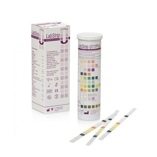 Tira de prueba de enfermedades del hígado - LabStrip U11 Plus - 77 Elektronika - multiparamétrica / de pH / de glucosa