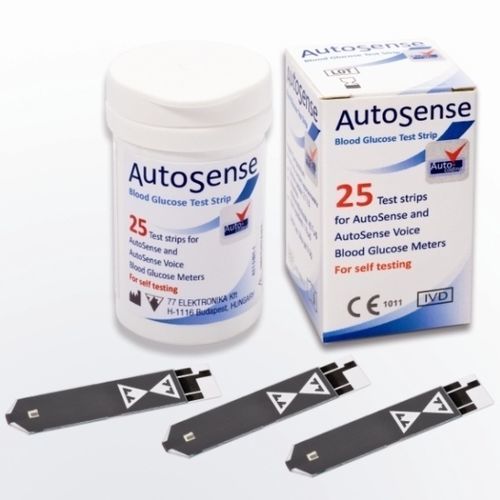 Tira de prueba de diabetes - AutoSense  - 77 Elektronika - de glucemia / de sangre / clínica