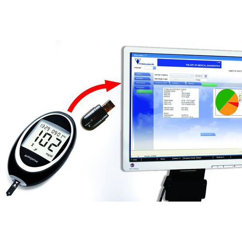 Sistema de gestión de datos de pacientes - LiteLink - 77 Elektronika - de glucemia / inalámbrico