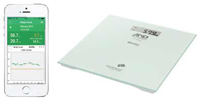 Balanza pesa-personas electrónica - UC-352BLE - A&D Company, Limited - compacta / inalámbrica