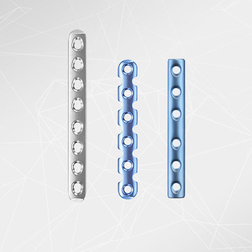 Placa de compresión para fragmentos óseos pequeños - LOQTEQ® 3.5 - aap Implantate - bloqueada / metálica
