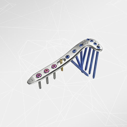Placa de compresión para tibia - LOQTEQ® 4.5 - aap Implantate - porción proximal / lateral / bloqueada