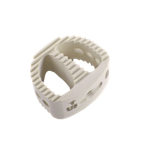 Caja intersomática cervical - 70-7401 - Ackermann Instrumente - vía anterior / de PEEK / con placa ósea cervical