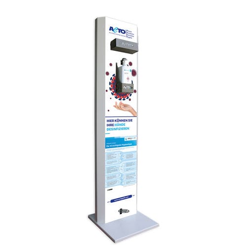 Dispensador de solución hidroalcohólica de suelo - Acto   - a pedal