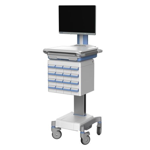 Carro médico - AMiS-850C - ADVANTECH - para medicamentos / de transferencia / para humanos