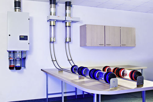 Sistema de tubos neumáticos de hospital - Aerocom - de laboratorio