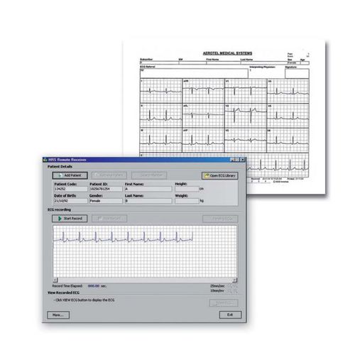 Software de control - HRR - Aerotel Medical Systems - de evaluación / de hospital / para ECG