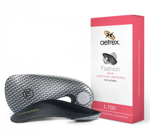 Plantilla ortopédica 3/4 con almohadilla para el talón - L100™  - Aetrex Worldwide  - con refuerzo del arco longitudinal / con refuerzo del arco transversal / para adulto