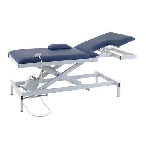 Camilla de exploración para ecocardiografía - H-EKA 1065/E 965 - AGA Sanitätsartikel - eléctrica / de altura variable / con respaldo regulable