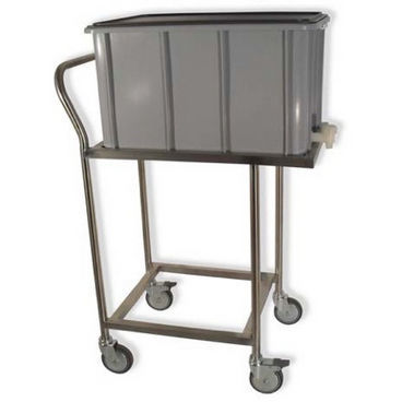 Carro médico - Agencinox - para objetos esterilizados / para transporte / de acero inoxidable