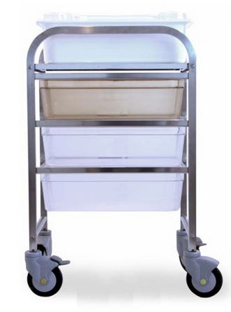 Carro de esterilización - Agencinox - para objetos esterilizados / para contenedores de esterilización / para aparato