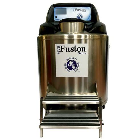 Congelador de laboratorio - MVE Fusion series - Chart Industries - con cofre / de acero inoxidable / criogénico